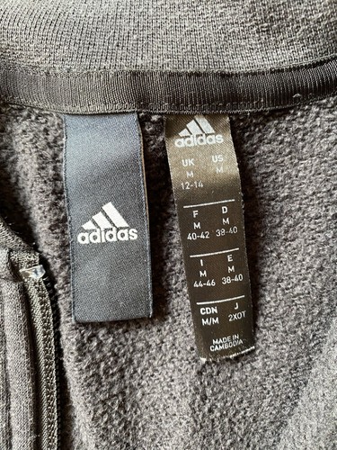 Ladies Adidas Bomber Jacket Style Sweatshirt Size Medium 12-14 - Picture 4 of 6
