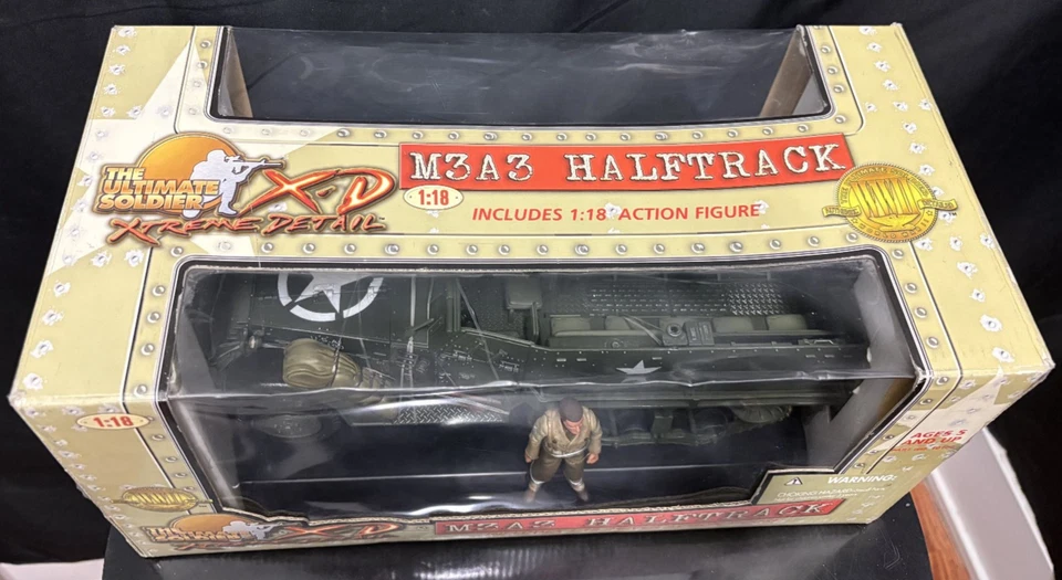 NEW IN BOX Ultimate Soldier 1:18 U.S. M3A3 Halftrack Action Set Model Truck - Image 2 of 3