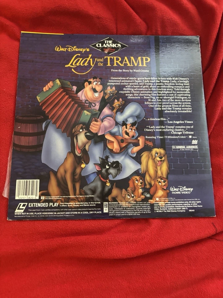 Lady And The Tramp Laser Disc Foto 2 de 2