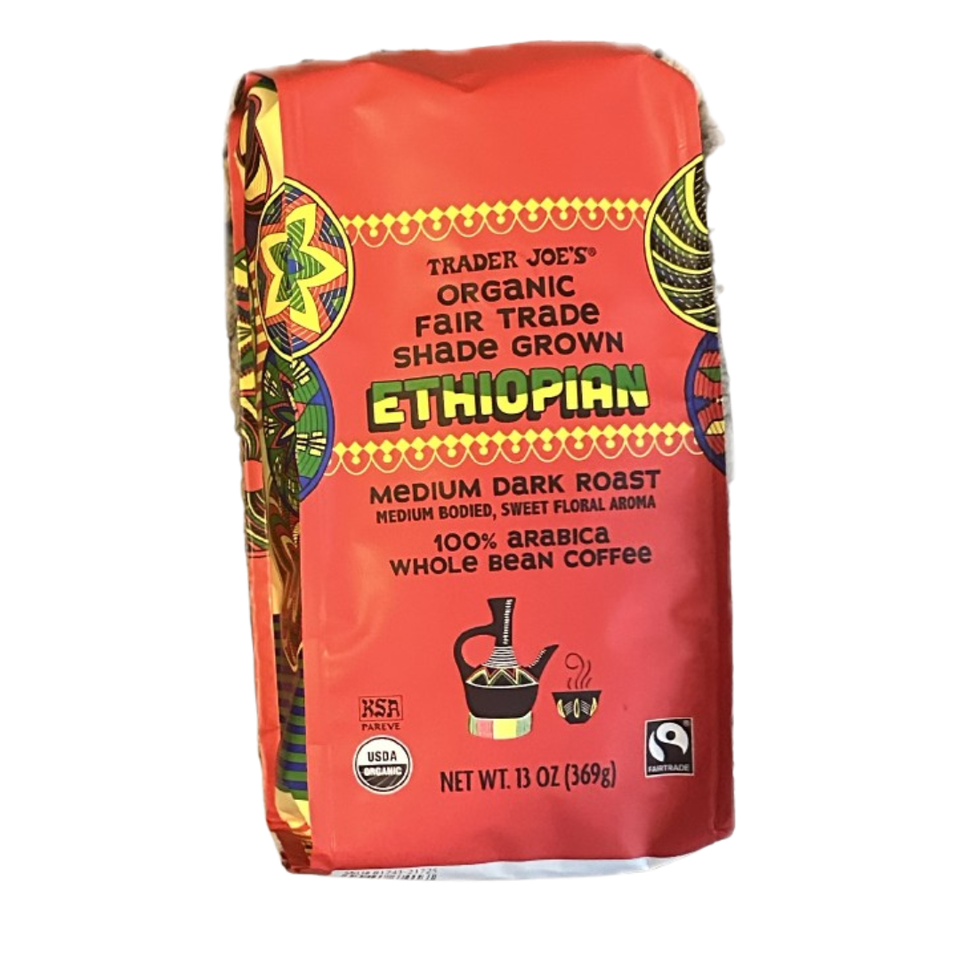 Trader Joe's Organic Fair Trade Shade Grown Ethiopian Coffee 13 OZ