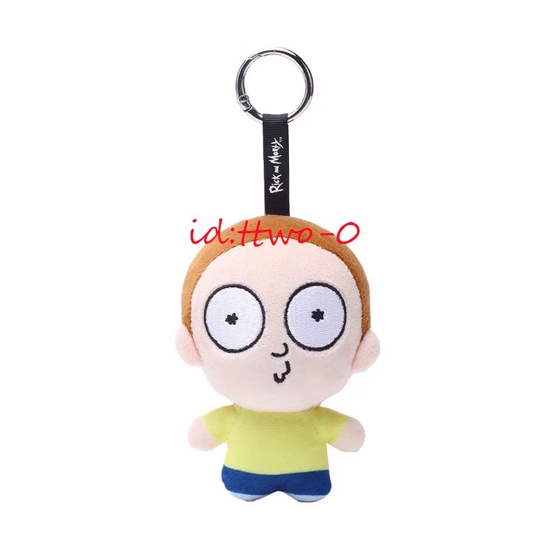 Rick and Morty Morty Plush Toy Doll Bag Charm Keychain 5" -r6