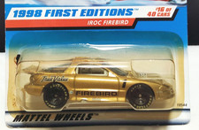 Vtg Hot Wheels 1998 First Editions Iroc Firebird 16 Gold Mattel 653 Nib. M Vtg Hot Wheels 1998 First Editions Iroc Firebird 16 Gold Mattel 653 Nib. M