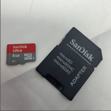 SanDisk Ultra 8GB microSDHC UHS-I Card with SD Adapter Class 10 Red Gray