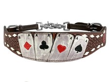 Showman Riders Luck Tooled Leather Wither Str...