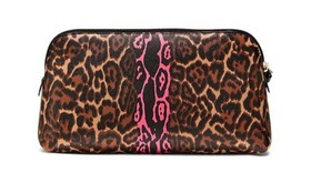 VICTORIA'S SECRET ♡ Bag Leopard Pink Cosmetic Makeup Pouch Case Travel Clutch