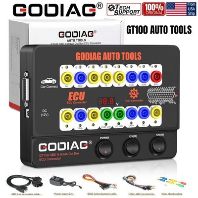 GODIAG GT100 Auto OBDII BreakOut Box Bench Connector OBD II Protocol Detection