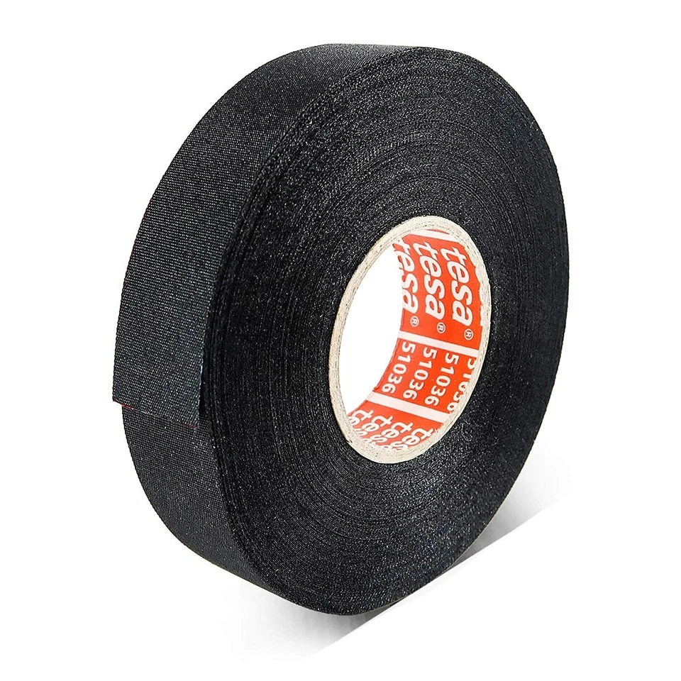 3 x TESA 51036 Adhesive Cloth Fabric Exterior Harness Tape High Temp 19mm x 25m - Image 3 of 4