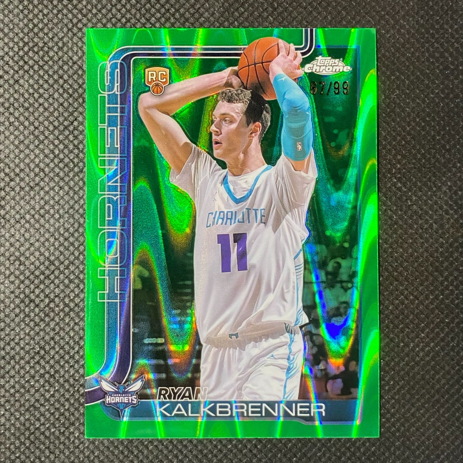 Ryan Kalkbrenner Green Raywave Refractor RC /99 - 2025-26 Topps Chrome NBA #284