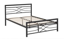 King 5ft Black Heavy Duty Metal Bed frame Easy Assemble (All Sizes Available)