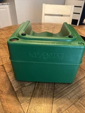 Dual-Height Booster Seat - Polyethylene Green Lancaster Table & Seating