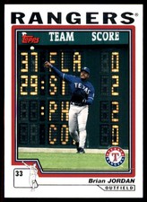 Brian Jordan 2004 Topps Traded & Rookies #T13 Rangers MLB READ FREE SHIPPING