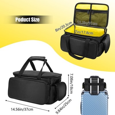 C.E.L ショルダーバッグ ブリーフケース ブラックイエロー【未使用保管品】 DJ Cable File Bag DJ Cable Organizer Bag Gig Bag with 6 Detachable