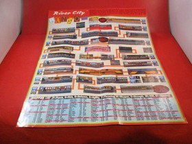Dynowarz / River City Ransom NES Nintendo Power Foldable Promo Poster ONLY