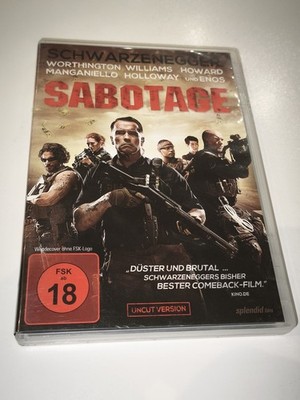 Sabotage Uncut Version FSK18 DVD Klassiker Mit Arnold Schwarzenegger Kult 
