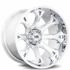 24x14 Hardrock Wheels H505 Bloodshot Xposed Chrome Off-road Rims 4pcs