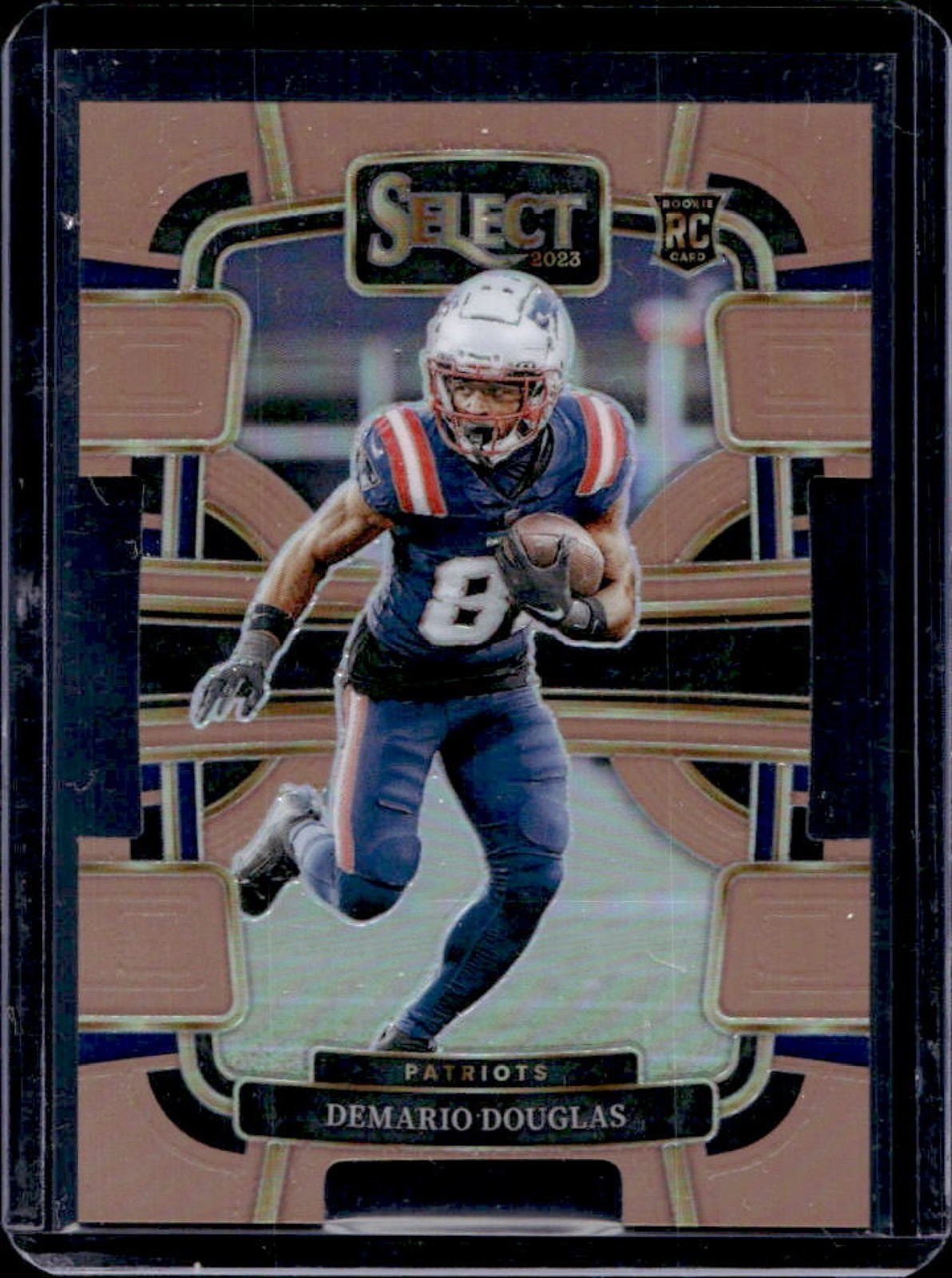 2023 Select Demario Douglas RC Copper Prizm Die Cut Concourse #/299 Patriots
