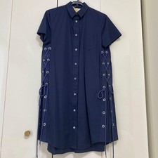 sacai lace-up shirt dress size 1
