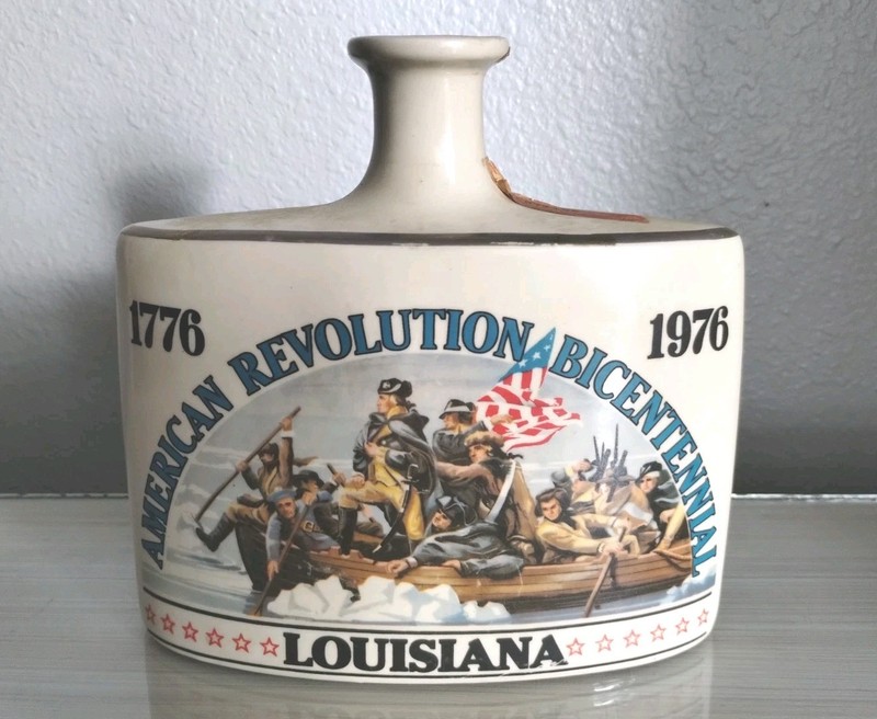 Louisiana American Revolution Bicentennial Decanter 1776-1976 Early Times Dist.