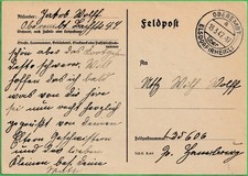 Feldpost 1942  Oberembt nach Hamburg  L 35606