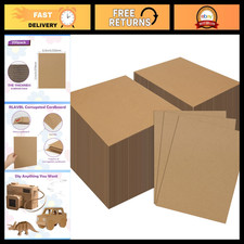 200 Pack 8.5x11 Corrugated Cardboard Sheets - Flat Inserts for Shipping, Mailing