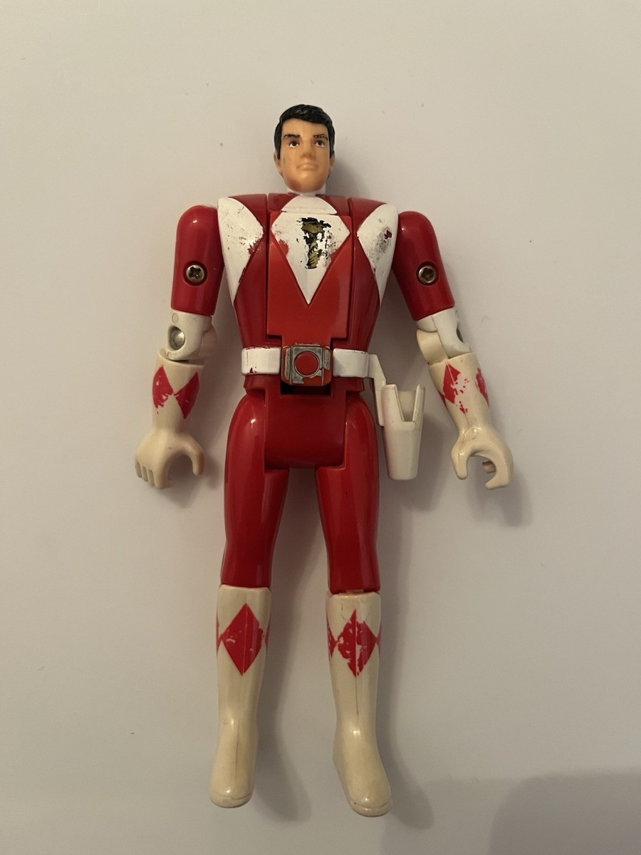 Mighty Morphin Power Rangers Red Ranger Flip Head Figure Bandai 93