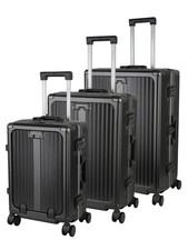 Hartschalen Kofferset 3-teilig Trolley Set Reisekoffer TSA Schloss S M L