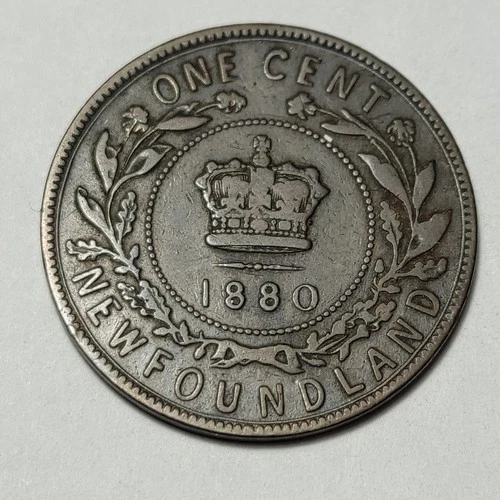 Photo of a 1880 Canada Large Cent from an eBay listing that sold on May 8, 2026