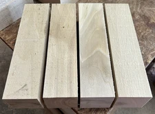 FOUR COTTONWOOD TURNING BLANKS LUMBER WOOD LATHE CARVE 3" X 3" X 12"