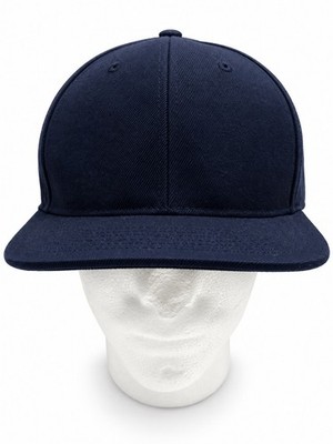 KBETHOS Fitted Hat Size 8 Navy Blue Flat Bill Blank Baseball Cap Premium