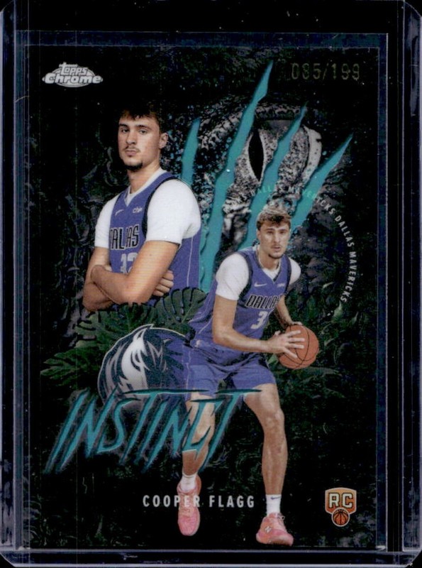 2025-26 Topps Chrome Cooper Flagg Instinct RC Aqua Refractor #/199 Mavericks