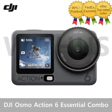DJI Osmo Action 6 Essential Combo - 4K OLED Variable Aperture Action Camera