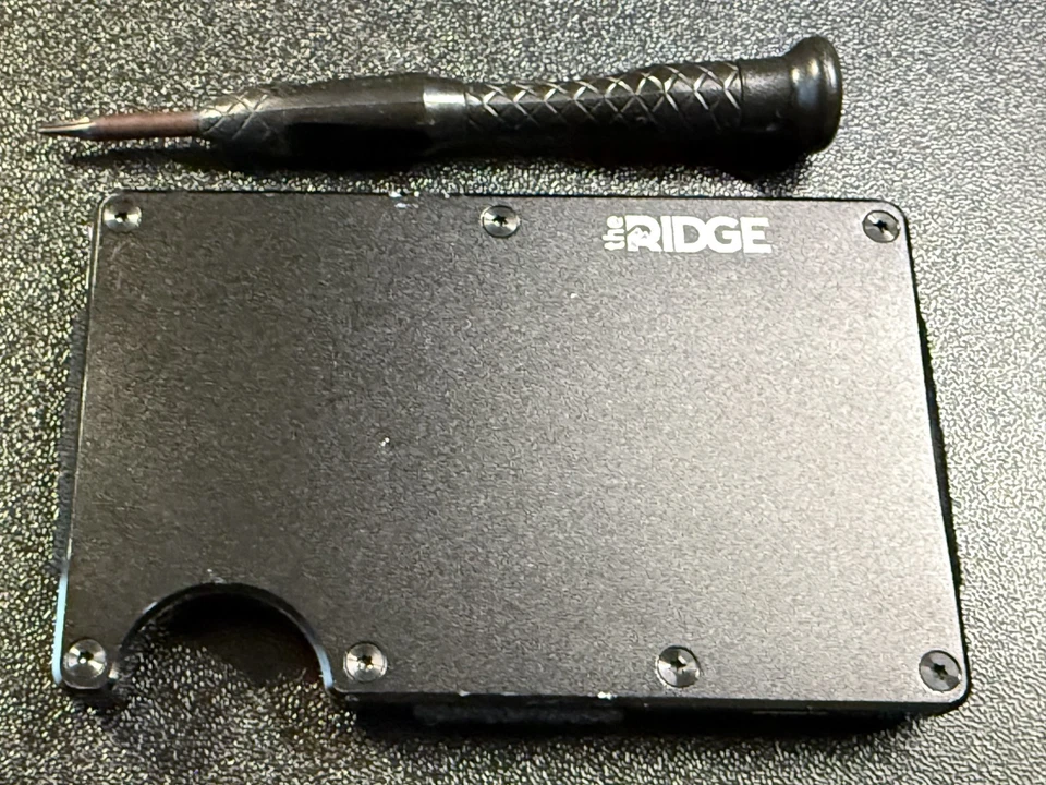 Correa para efectivo billetera The Ridge con bloqueo RFID para hombre - negra real USADA Foto 2 de 3