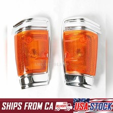 Corner Lamp Light Chrome Edge For Nissan Datsun 720 Pickup J18 1979-1986 Truck Corner Lamp Light Chrome Edge For Nissan Datsun 720 Pickup J18 1979-1986 Truck