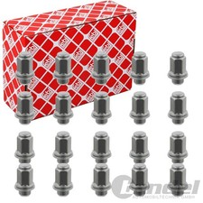 20x FEBI RADMUTTERN SATZ M12 X 1,5 VERCHROMT FLACHBUND FÜR LEICHTMETALLFELGEN