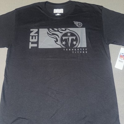 Tennessee Titans Men's Black Tshirt  Short Sleeve Size Large NFL Team Apparel