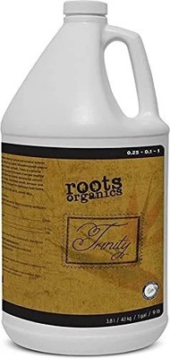 Roots Organics, Trinity 1 Gal. Plant & Rhizosphere Growth Enhancer, 0.25-0.1-1