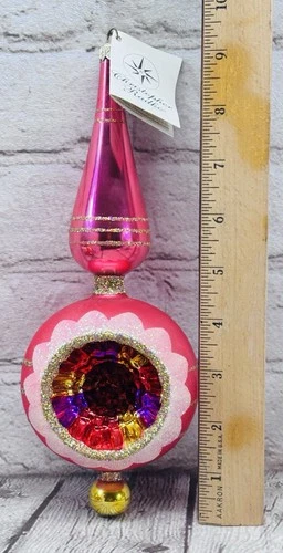 Christopher Radko Joya Reflector A Adorno Oro Rosa 9.5 pulgadas 86-016-1 - Imagen 10 de 12