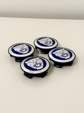 Jaguar Set 4 Coprimozzo Ruota Centrale 58mm Blu per F-type XJR XF XJ XK F-pace