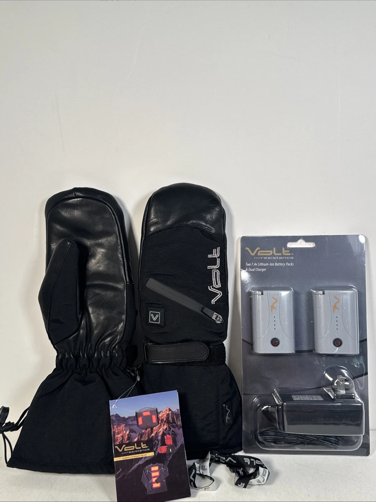 Volt Heated Womens 7V Gloves Mittens 6.5-8.5” Winter Snow Gear NEW W/ Batteries
