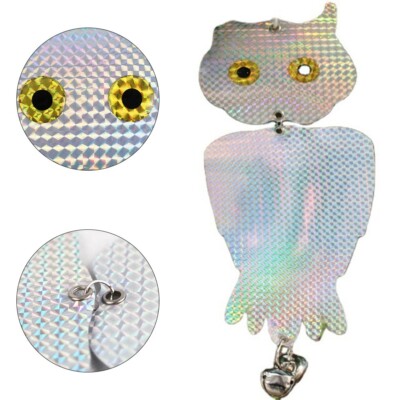 Eulen Bird Repeller Outdoor -Vogelschutzmittel Eulenk?der Reflektierender Band