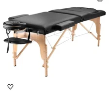 New Portable Massage Table with Bolster and Tilt Backrest Original Packaging