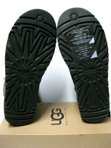 UGG MINI BAILEY BUTTON BLING DAMEN STIEFEL WILDLEDER GRAU US 6 /UK 4 /EU 37 /JP 23 - Bild 4 von 5