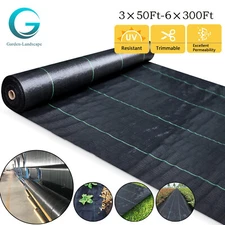 Heavy Duty Weed Barrier Fabric Woven Earthmat Ground Cover Landscape 3.2 OUNCE