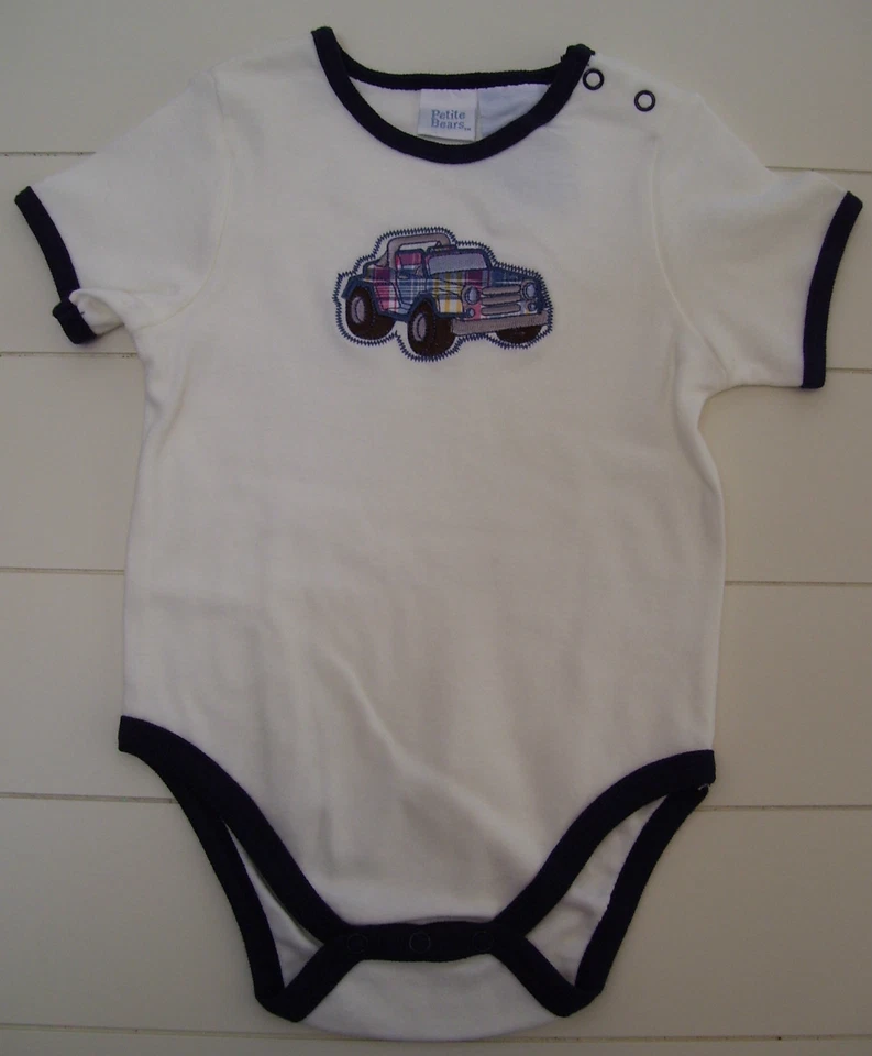 Petite Bears 3 шт. сафари грузовик рубашка шорты боди наряд 6-9 М  - Изображение 3 из 4