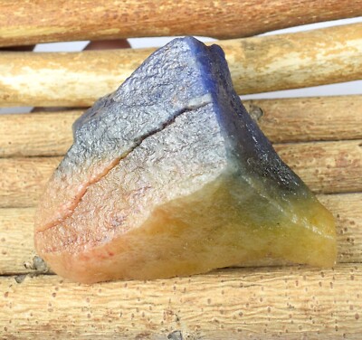 黒澤サファイア 337 Ct/64 mm Natural Bi- Color Sapphire Gemstone Mineral Rough
