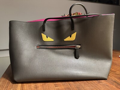 Fendi Monster Shopper Damen Dunkelgrau