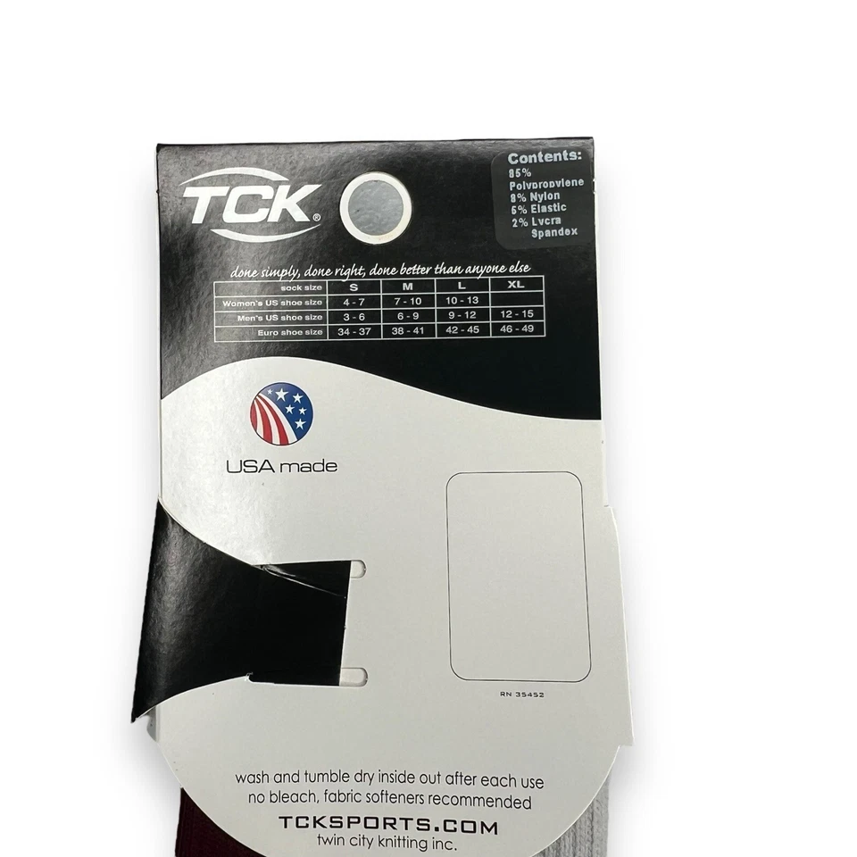 Calcetines TCK Performance Gris Borgoña Talla X- Grande 12-15 Foto 3 de 3