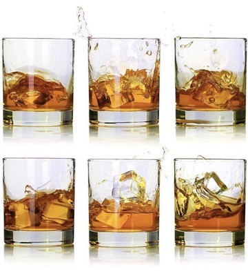 LUXU Whiskey Glasses-Premium 11 OZ Scotch Glasses Set of 6