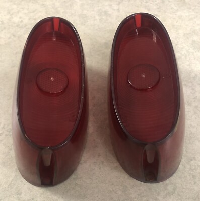 PAIR TAILLIGHT LENSES FRST-58 58 FORD FAIRLANE STATION WAGON