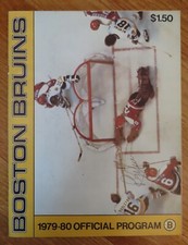 BOSTON BRUINS vs BUFFALO SABRES February 24, 1980 RICK MIDDLETON signed Program